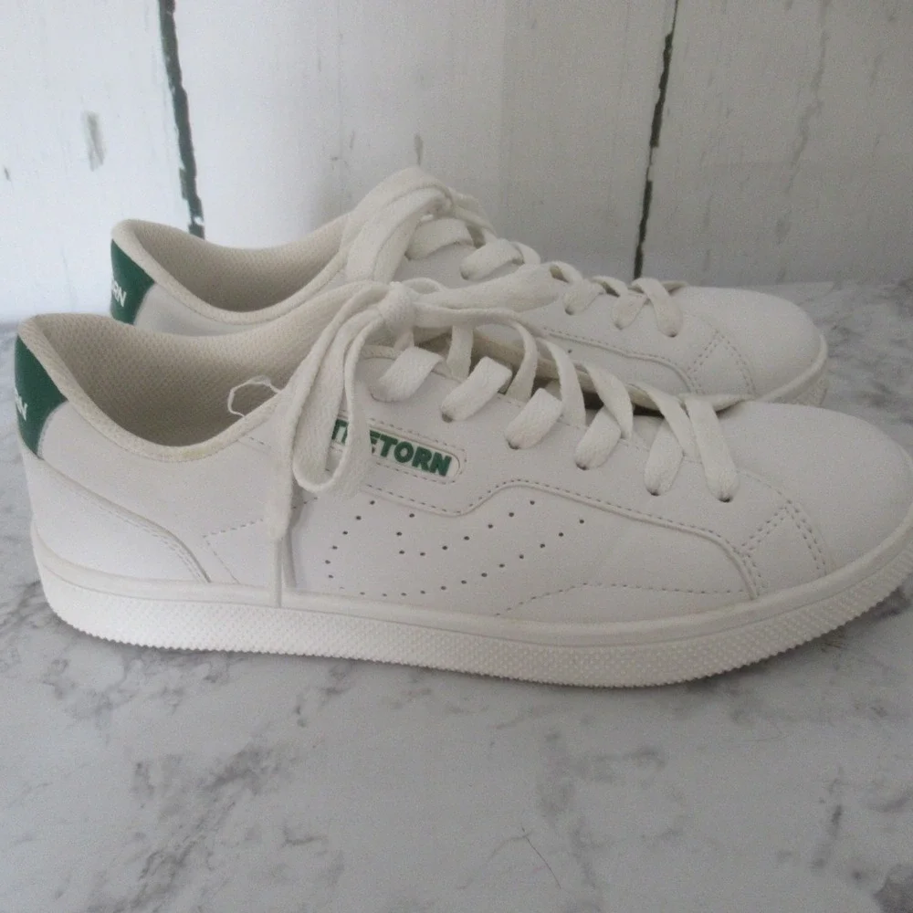 Tretorn Sneakers Womens 9 White Leather Center Court Tennis Pickleball‎